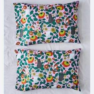 BAGGU Cat Daisy Print Standard Pillowcases